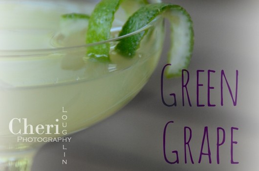 Green Grape Martini: Three Olives Grape Vodka, Melon Liqueur, Pineapple Juice