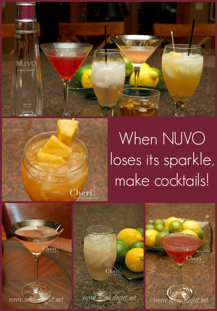 When NUVO Sparkling Liqueur goes flat it also loses a considerable amount of flavor. So let’s talk gin, rum, vodka and tequila to build the flavor back up to fabulous.