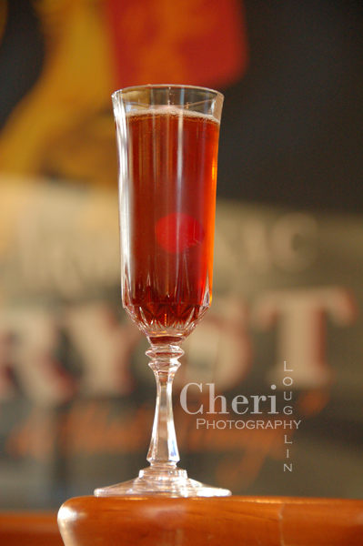 Sparkling Sugarplum: sparkling sake, plum wine, ginger liqueur, passionfruit - www.intoxicologist.net