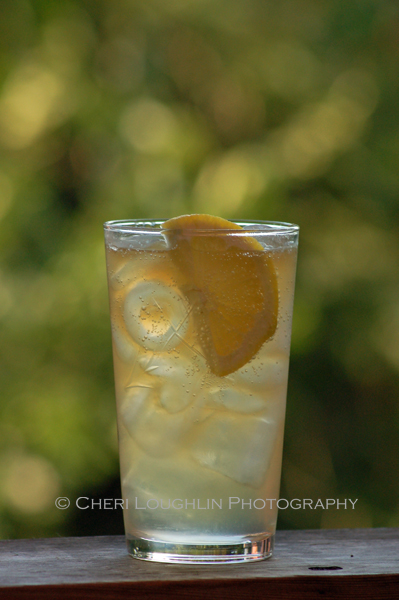 Bourbon Sling is a refreshing bourbon long drink with Bourbon, Southern Comfort, Lemon Juice, Club Soda and Lemon Wedge Garnish. - photo by Cheri Loughlin, The Intoxicologist