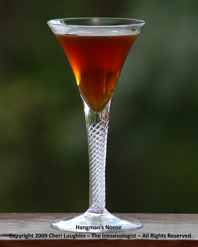 Hangman's Noose {recipe and photo credit: Mixologist Cheri Loughlin, The Intoxicologist}