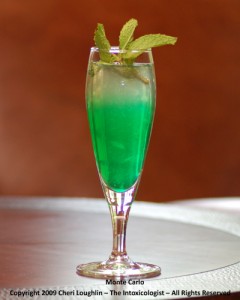 Monte Carlo - Gin - Creme de Menthe photo property of Cheri Loughlin