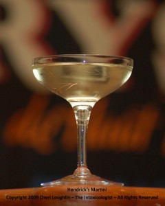 Hendrick's Martini - Hendrick's Gin - photo property of Cheri Loughlin