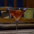 The Naked Lady Cocktail uses Bacardi Superior Rum, Sweet Vermouth, Apricot Brandy, Grenadine and Lemon Juice. - photo by Cheri Loughlin, The Intoxicologist