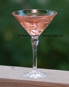 Pink Peach Bubble - Three-O Bubble Vodka cocktail - created by Cheri Loughlin - photo copyright Cheri Loughlin