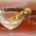 801 Special Martini: Vodka, Gin, and Olives stuffed with a mixture of Gorgonzola, Anchovy, Garlic and Tabasco Sauce.
