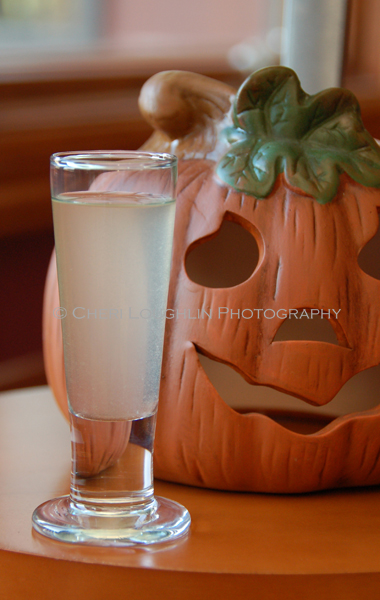 Halloween Horror Movie Shot - Chuckie {photo credit: Mixologist Cheri Loughlin, The Intoxicologist}