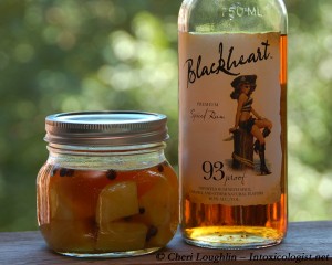 Blackheart Rum Infusion with Buttered Pineapple and Allspice - photo property of Cheri Loughlin