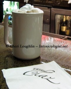 Hot Chocolate at Chaz photo property of Cheri Loughlin
