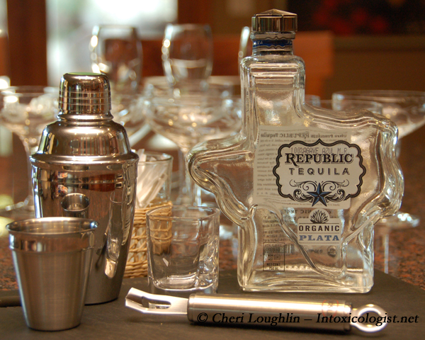 Republic Tequila Plata Bottle - photo property of Cheri Loughlin - The Intoxicologist