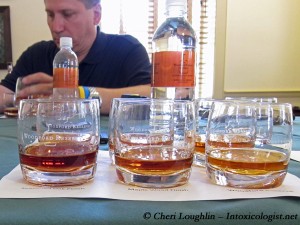 Woodford Reserve Masters Collection Tasting Samples - photo property of Cheri Loughlin
