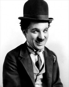 Charlie Chaplin as The Tramp low res Clip Art