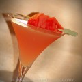 Watermelon Margarita: Fresh Fruit Margarita with Blanco Tequila, lime juice, agave syrup and fresh watermelon. – photo by Mixologist Cheri Loughlin, The Intoxicologist