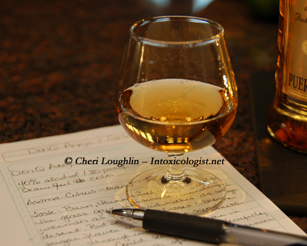 DonQ Anejo Rum Tasted Neat with Notes - photo copyright Cheri Loughlin