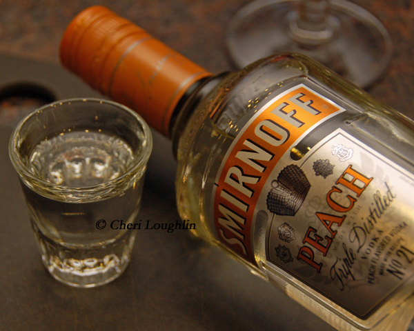 Smirnoff Peach Vodka Tasted Neat - photo copyright Cheri Loughlin