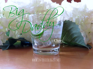 Big Daddy: Vodka, Lime Peel, Club soda optional.