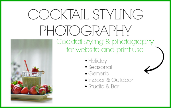Cocktail Styling and Photography services by Cheri Loughlin at www.Intoxicologist.net