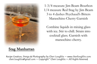 Stag Manhattan - Cocktail creation & Recipe Card Creation by Cheri Loughlin - photo copyright Cheri Loughlin