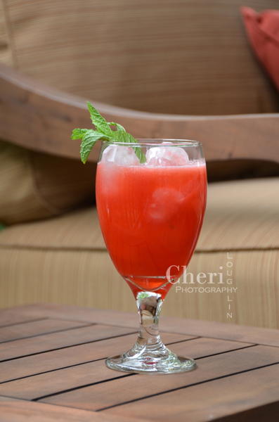 Watermelon Raspberry Mojito Mocktail - Raspberries, Mint, Watermelon Juice or Muddled Fresh Watermelon