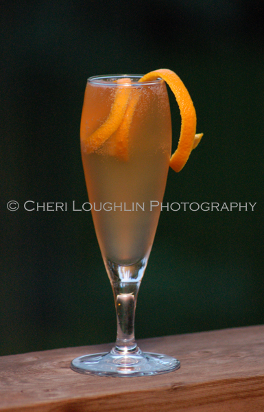 The Seelbach Cocktail is a classic cocktail made with bourbon, orange liqueur, two different bitters and champagne topper. Wonderful! - photo by Cheri Loughlin, The Intoxicologist