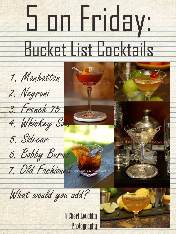 5 on Friday - Bucket List Cocktails photo copyright Cheri Loughlin