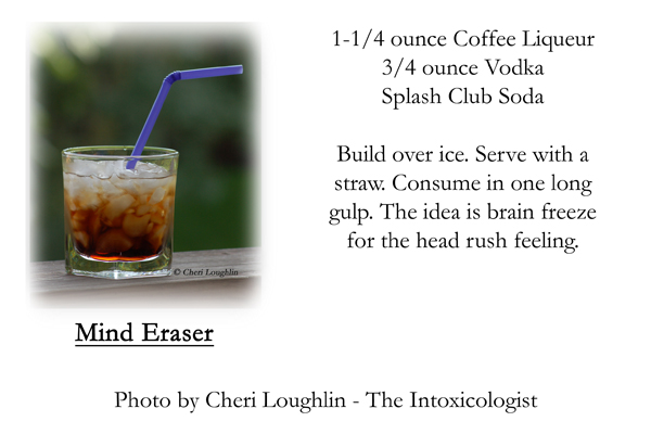 Mind Eraser Mixed Drink Recipe