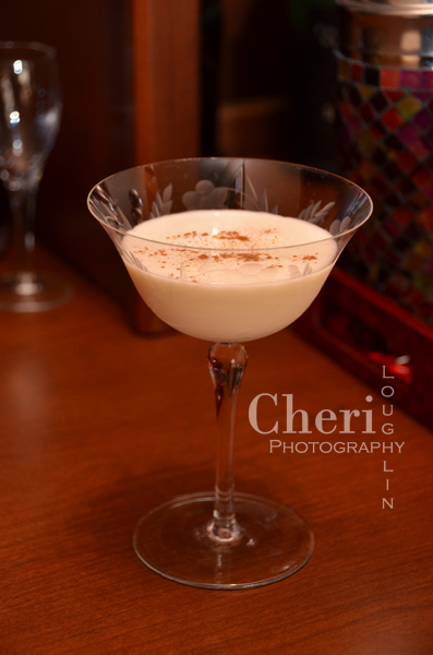 Camarena Frost is a dessert style cocktail containing excellent tequila and spice aroma with sweet, nutty chocolate flavor. {recipe and photo by Mixologist Cheri Loughlin, The Intoxicologist www.intoxicologist.net}
