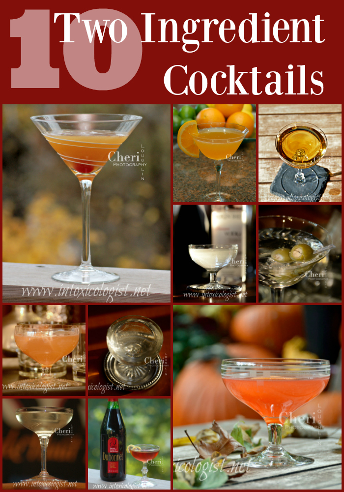 Mixing cocktails at home doesn't have to be a chore. Find a few two ingredient cocktails and tweak them exactly the way you like them. 