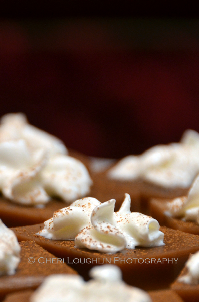 These Mexican Truffles are little bite-sized packages of dark chocolate goodness. The whipped cream and cinnamon garnish balance out the tasty morsel with creamy smoothness. - recipe and photo by Mixologist Cheri Loughlin, The Intoxicologist