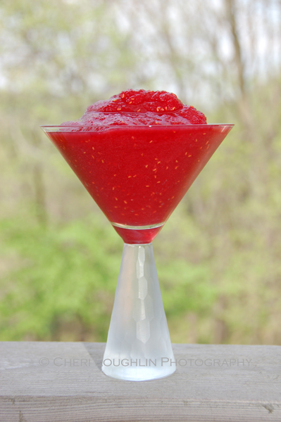 Strawberrry Daiquiri - Berried Cherry - photo and recipe by Mixologist Cheri Loughlin, The Intoxicologist