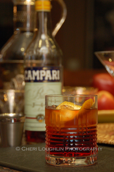 Cinnabar Negroni variation on the Negroni classic cocktail - photo by Cheri Loughlin