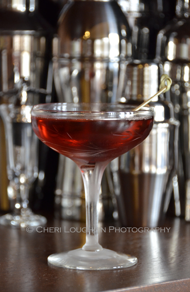 Left Hand Cocktail is a variation of the Negroni classic cocktail and Boulevardier cocktail - photo by Cheri Loughlin, The Intoxicologist