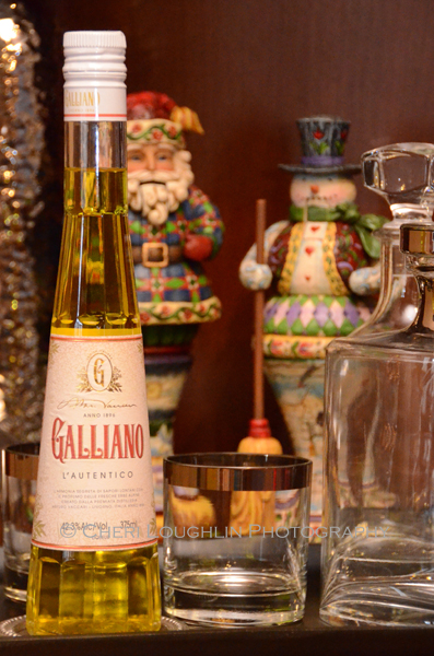 Galliano liqueur is a blend of Mediterranean herbs and plants. The recipe includes Mediterranean anise, juniper, musk yarrow, star anise, lavender, peppermint, cinnamon and vanilla. The color is golden yellow, reminding me of King Midas of Greek mythology and his golden touch. Perhaps the flavor is deeply flavorful, rich, rolling over the tongue, warming and smooth. - photo by Mixologist Cheri Loughlin, The Intoxicologist