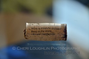 ONEHOPE Wine Cork Earnest Hemingway Quote - 50% of profits are donated to non-profits