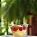 Sweet Raspberry Peach Sangria is quick and easy to put together in just a few minutes using fresh summery peaches, delicious raspberries, moscato white wine, brandy, raspberry liqueur and simple syrup. - recipe and photo by Mixologist Cheri Loughlin, The Intoxicologist