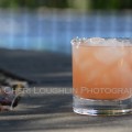 South Pacific recipe uses silver rum, ruby red grapefruit juice, passion fruit juice and peach bitters. - recipe & photo by Mixologist Cheri Loughlin, The Intoxicologist