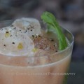 Blood Money was created specifically for Shellback Rum using seasonings of ginger and basil. photo and recipe by Mixologist Cheri Loughlin, The Intoxicologist