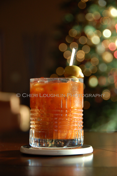 Speakeasy Bloody Mary using homemade Basic Bloody Mary Mix for Bloody Mary Bar use. - photo by Mixologist Cheri Loughlin, The Intoxicologist