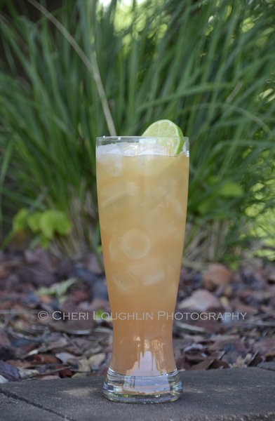 Chilled Ginger Beer and your favorite chilled beer or lager are used in equal parts to created a "Shandy". The Shandy makes an excellent tailgate drink; refreshing and goes the distance. ~ photo by Mixologist Cheri Loughlin, The Intoxicologist