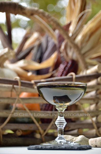 Emerald Dragon Cocktail is also known as the Black Martini made with Vodka, Chambord Black Raspberry Liqueur and Blue Curacao. {photo credit: Mixologist Cheri Loughlin, The Intoxicologist. www.intoxicologist.net}