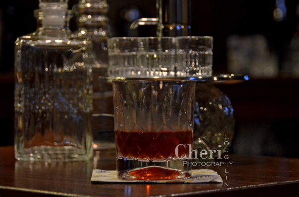 Red Witching Hour must be mixed and chilled, but served in a rocks glass without ice. It would be a shame to let this flavorful fall cocktail get watered down with too much ice. {recipe and photo credit: Mixologist Cheri Loughlin, The Intoxicologist. www.intoxicologist.net}