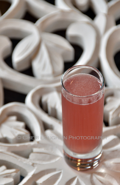 Skittle Shot 064 is a fun candy themed shot ideal for Halloween parties, celebrating PINK for Breast Cancer Awareness month and of course raising a toast to National Vodka Day. - photo credit to Mixologist Cheri Loughlin, The Intoxicologist