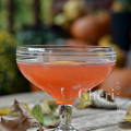Flamed Orange Horizon Cocktail contains just the right balance of Aperol bitter sweetness to citrus grapefruit and light sweetness of peach for wonderful lilting softness. {recipe adaption and photo credit: Mixologist Cheri Loughlin, The Intoxicologist www.intoxicologist.net}