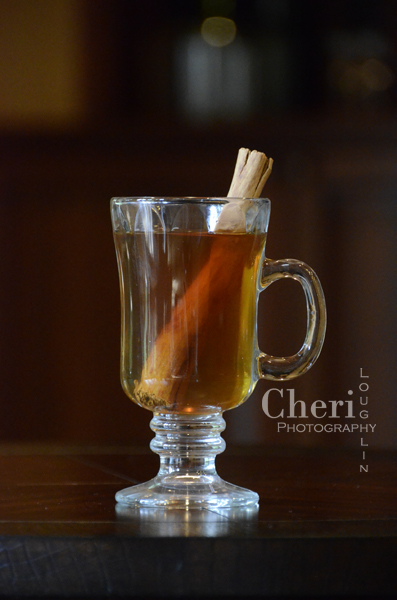 This Hot Buttered Cider recipe uses spiced rum and butterscotch schnapps for a hint of spice and buttery feel. Add cinnamon schnapps for tad more spice - {recipe and photo credit Mixologist Cheri Loughlin, The Intoxicologist}