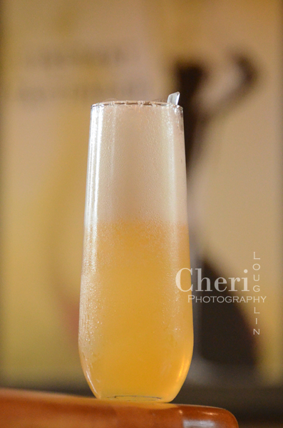 Beach 75 is a happy medium combination recipe of the Mimosa and Buck’s Fizz classic champagne cocktails. This variation weighs in at 6 ounces, 75 calories. Full size cocktail, full flavor.