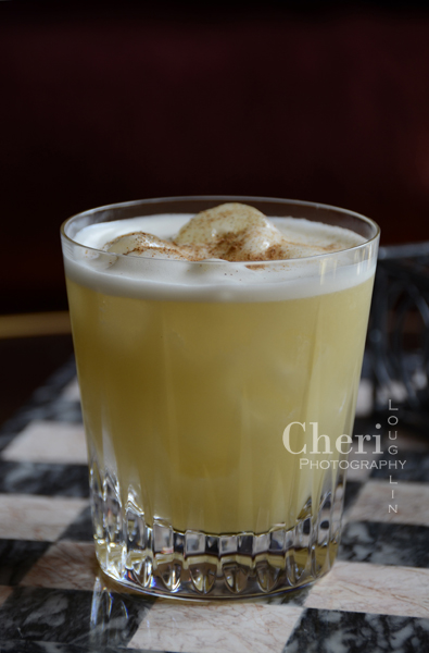 Neptune Sour using Shellback Rum {recipe and photo credit: Mixologist Cheri Loughlin, The Intoxicologist}