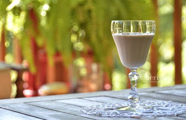 Copper Drop Cocktail with Castries Peanut Rum Creme