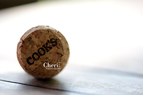 A Cook’s sparkling wine cork would be ideal photographed and framed in a kitchen.