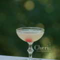 George's Special gin cocktail with three easy ingredients plus maraschino cherry garnish. {photographer / mixologist Cheri Loughlin}