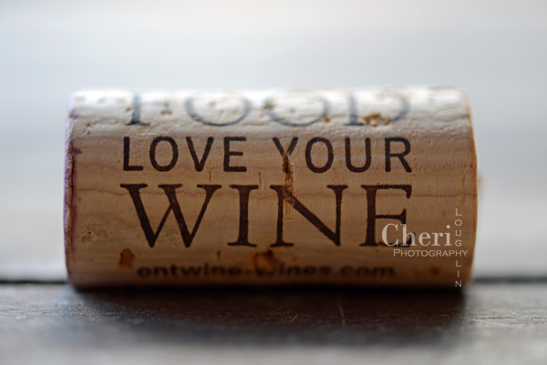 Love Your Food Love Your Wine wine cork {Cheri Loughlin Photography}